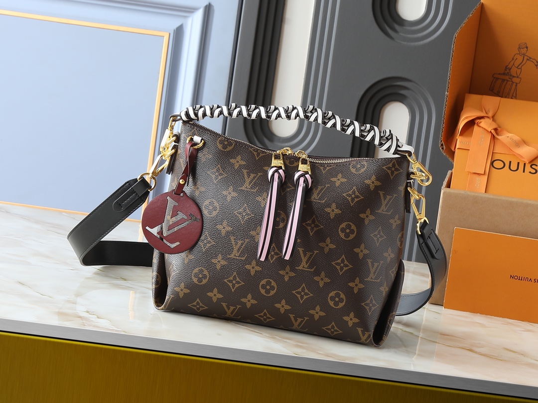 Louis Vuitton LV Classic Handbag Premium Canvas Model M15148 Silver Hardware Street Style Luxury Handbag